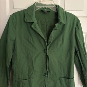 Green Military Talbots 2 Front Pocket Jacket w/Fancy Buttons Size 8